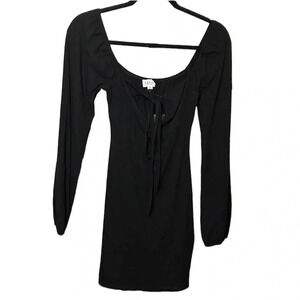Nwt Le Lis Black Long Sleeve Dress Size Small